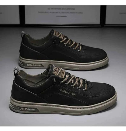 2025 Men’s Versatile White Sneakers – Breathable Spring Board Shoes for Sports & Casual Style