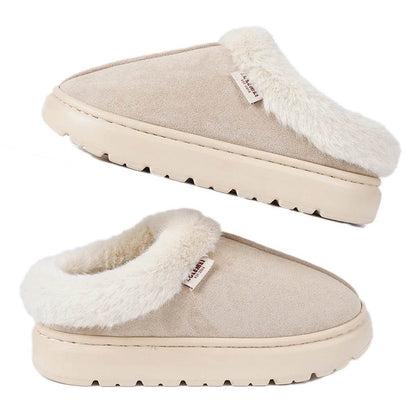 Kidmi Winter Women Shoes 2024 - Warm Outdoor Cotton Slippers and Plush Indoor Padded Footwear for Women - BON's