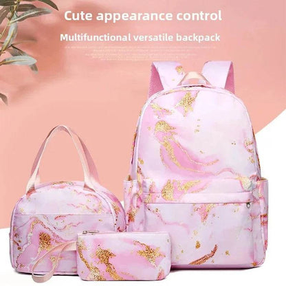 3Pcs Lilo Stitch Schoolbag Set for Kids - Student Backpack, Travel Bag & Pen Case - BON's