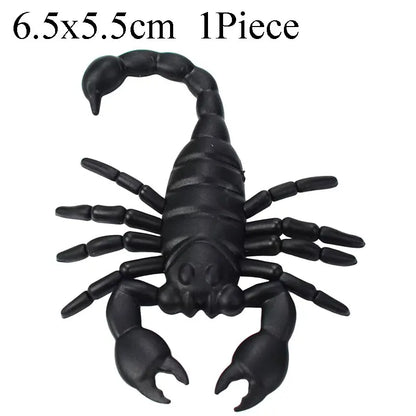 1PC Funny Fake Simulation Scorpion Jokes Pranks Maker Novelty Tricks Scorpion Toys Halloween Party Favors Decor for Home
