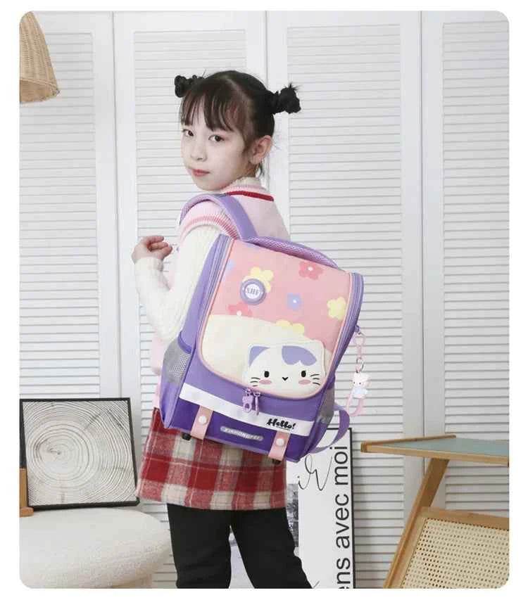 Kids Cartoon Backpack Large Waterproof Schoolbag - BON's