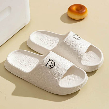 Cute Bear Slippers for Women and Men - Soft Indoor Cartoon Sandals, Anti-Slip Summer Shoes, Comfy Bathroom and Outdoor Leisure Footwear - BON's
