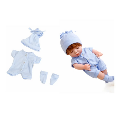 Reborn Baby Doll Clothes – 30cm/12in Pajamas, Dresses & Jumpsuits for DIY Girl Dolls