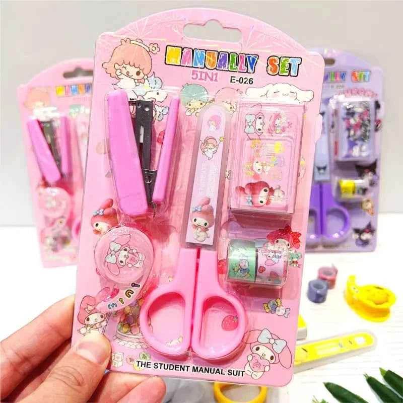 Kuromi Kitty Stationery Set - Fun and Functional Stapler Tape Collection - BON's