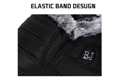Winter Waterproof Snow Boots for Women - Plus Size Casual Flat Ankle Boots with Anti-Slip Warm Fur Plush - BON's