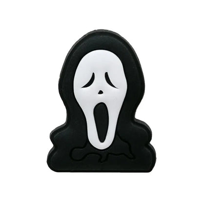Halloween Horror Movie Shoe Charm – PVC Accessory for Classic Clogs, DIY Decoration & Kids’ Xmas Gifts