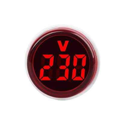 Digital Volt and Current Meter with Circular LED Display and EU Plug - BON's