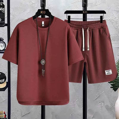 Men's Summer Waffle Knit Set for 2025 - Comfortable and Stylish Short Set - BON's