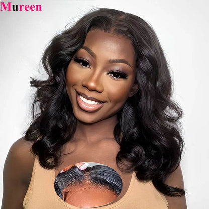 250% Density Bob Wig Body Wave Wear And Go Glueless Wigs For Women Ready To Wear Human Hair Wigs 4x4 Lace Closure Wig Human Hair - BON's