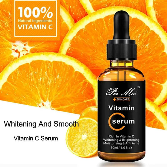 Skincare Products Vitamin C Facial Serum Brighten Skin Lighten Spots Hyaluronic Acid Face Essence Skin Care Products 30ml - BON's