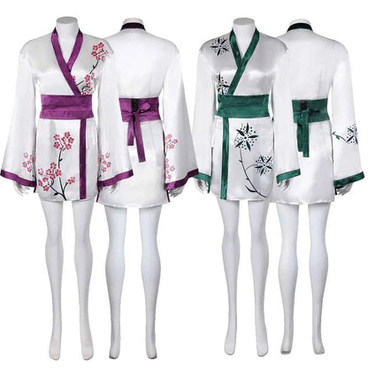 Anni-Frid Cosplay Kimono Agnetha Roleplay Retro Sleepwear Cloak Outfit Costume Halloween Party Fantasy Suit Bathrobe