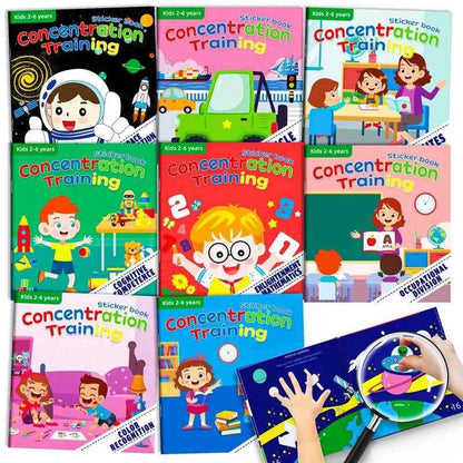Kids Reusable Cartoon Stickers Books for Early Education Gift - BON's