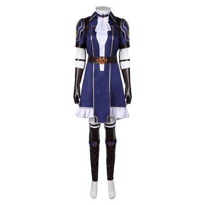 Disguise Caitlyn Cosplay LOL Roleplay Costume Adult Women Game Fantasia Dress Gloves Wig Outfits Halloween Carnival Party Suit