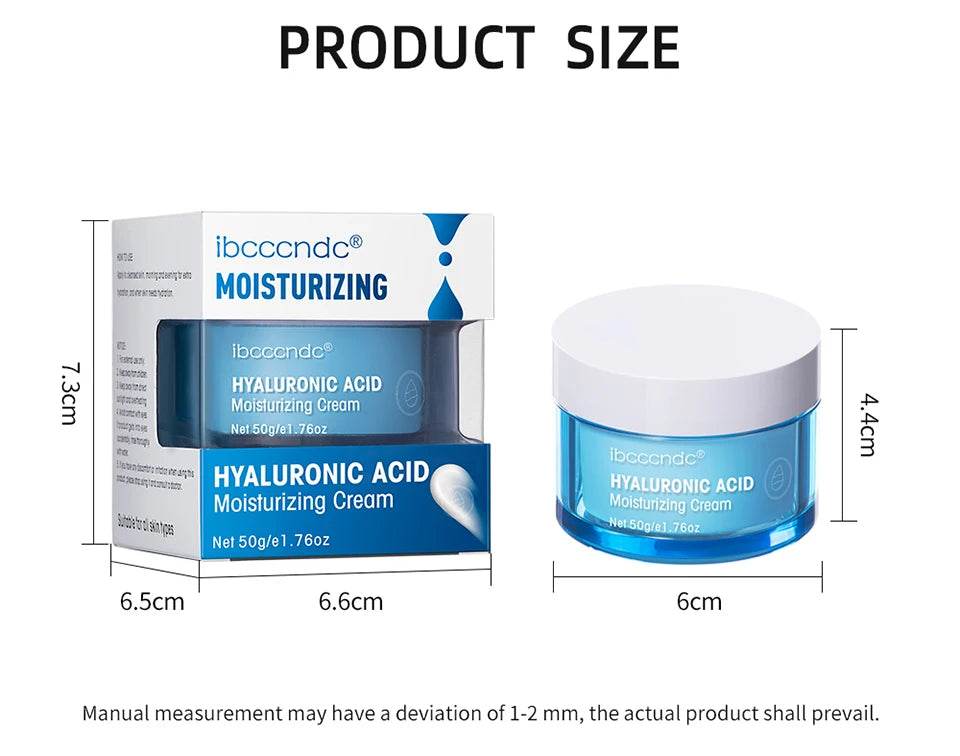 Hyaluronic Acid Moisturizer Gel Cream for Extra-Dry Skin Hydration and Nourishment - BON's