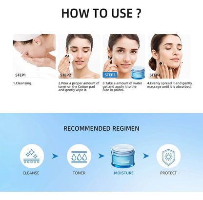 Hyaluronic Acid Moisturizer Gel Cream for Extra-Dry Skin Hydration and Nourishment - BON's