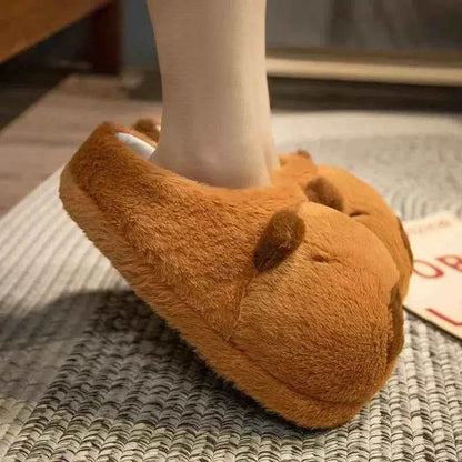 Capybara Plush Slippers - Soft, Cozy, Warm Indoor Shoes - BON's