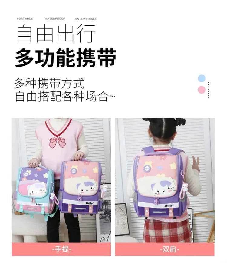 Kids Cartoon Backpack Large Waterproof Schoolbag - BON's
