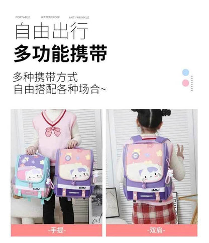 Kids Cartoon Backpack Large Waterproof Schoolbag - BON's
