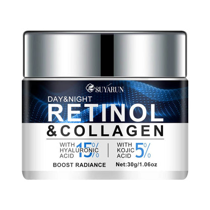 15% Hyaluronic Acid Moisturizer with Kojic Acid, Glycerin, and Retinol for Brightening and Firming Rough Skin - BON's