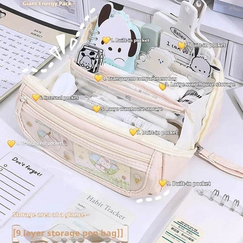 Kuromi Pencil Case - Large Capacity for Cartoon Lovers - BON's