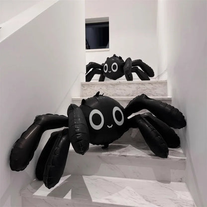 Black Spider Balloon – Inflatable Halloween Party Decoration for Ghost Festival, Haunted House & Trick Toy Props