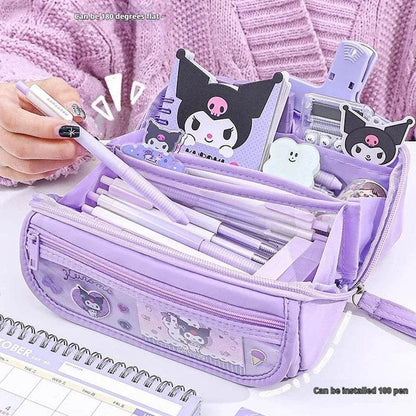 Kuromi Pencil Case - Large Capacity for Cartoon Lovers - BON's
