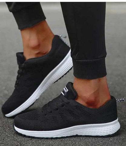 Women's Classic Sneakers - Casual Gym Sneakers for Women, White Vulcanize Shoes, Zapatillas Mujer - BON's