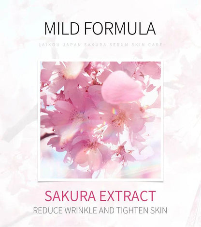 100ml LAIKOU Sakura Vitamin C Serum - Moisturizing, Firming, Brightening Face Essence for Glowing Skin - BON's