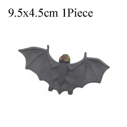 1PC Funny Fake Simulation Black Bat Jokes Pranks Maker Novelty Tricks Bats Toys Halloween Party Favors Decor for Home