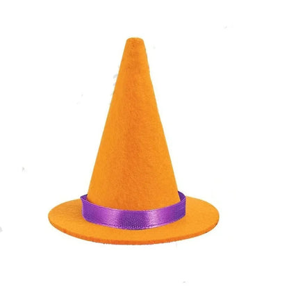 Mini Witch Hat Wine Bottle Pumpkin Decoration Formal Hat Halloween Decoration Little Man Sharp Corner Witch Hat Party Supplies