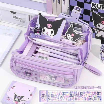 Kuromi Pencil Case - Large Capacity for Cartoon Lovers - BON's