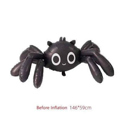 Black Spider Balloon – Inflatable Halloween Party Decoration for Ghost Festival, Haunted House & Trick Toy Props