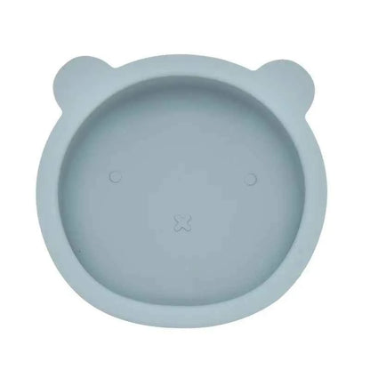 BPA Free Baby Silicone Feeding Bowl Cartoon Dishes For Kids Suction cup Anti-Drop Non-Slip Dinnerware Autonomous eating training