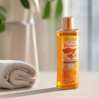 200ml Turmeric Essential Oil for Skin Care - Moisturizing and Hydrating Natural Oil for Smooth Face and Body - BON's