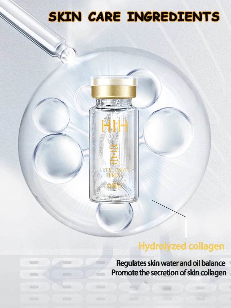 Korea 24k Collagen Serum - Active Collagen Silk Care Lifting Firming Set with Hyaluronan for Moisturizing Essence and Firming Skin Care - BON's