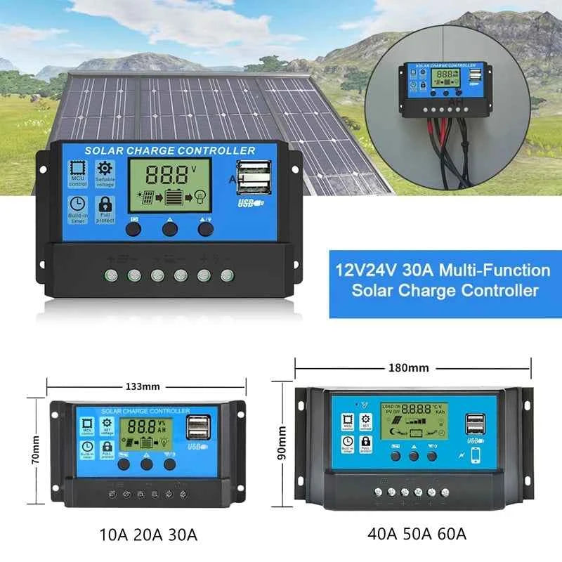1000W Solar Panel 12V Solar Cell With 60A 100A Controller Solar Charge for Phone RV Car MP3 PAD Charger Outdoor Battery Supply