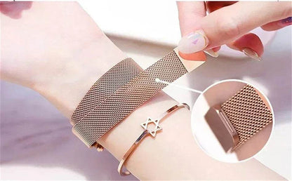 Luxury Women's Starry Sky Watch with Magnetic Mesh Belt Band - Fashion Dress Wristwatch for Women - BON's