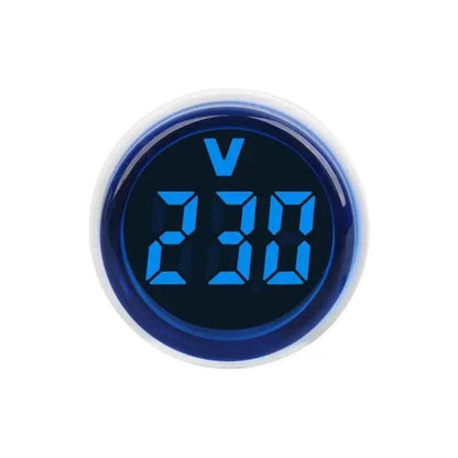 Digital Volt and Current Meter with Circular LED Display and EU Plug - BON's