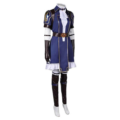 Disguise Caitlyn Cosplay LOL Roleplay Costume Adult Women Game Fantasia Dress Gloves Wig Outfits Halloween Carnival Party Suit