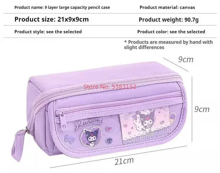 Kuromi Pencil Case - Large Capacity for Cartoon Lovers - BON's