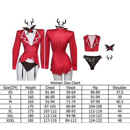 Alastor Cosplay Costume Anime Fantasy Women Lingerie Bikini Swimsuit Jumpsuit Swimwear Headband Outfits Halloween Carnival Suit