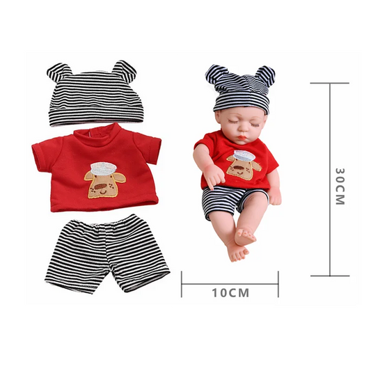Reborn Baby Doll Clothes – 30cm/12in Pajamas, Dresses & Jumpsuits for DIY Girl Dolls