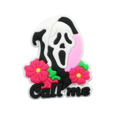 Halloween Horror Movie Shoe Charm – PVC Accessory for Classic Clogs, DIY Decoration & Kids’ Xmas Gifts
