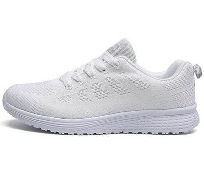 Women's Classic Sneakers - Casual Gym Sneakers for Women, White Vulcanize Shoes, Zapatillas Mujer - BON's