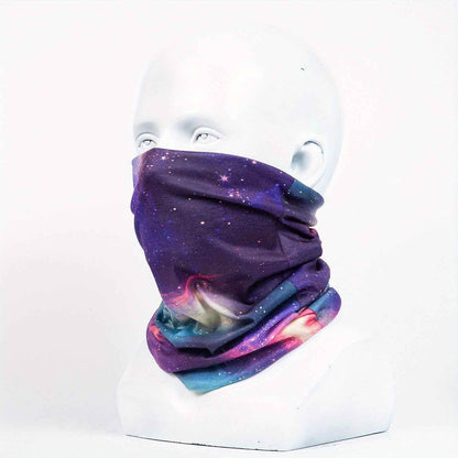QUALICOS Sports Scarf - Versatile Neck Gaiter, Headband & Wristband with Galaxy & Starry Night Patterns, Unisex All-Season Outdoor Gear for Hiking, Cycling & Fitness - BON's