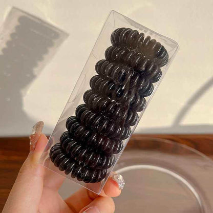 Spiral No-Crease Ponytail Holders for All-Day Comfort - 9 pcs - BON's