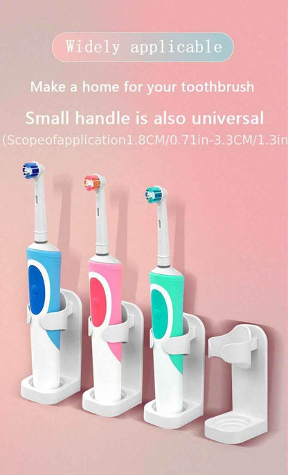 1pc Electric Toothbrush Holder - Wall-Mounted Toothbrush Stand Rack for 90% Electric Toothbrushes - Space-Saving, Easy-to-Clean, Modern Home Decor, Furniture for Bathroom, Ideal for Small Spaces - BON's