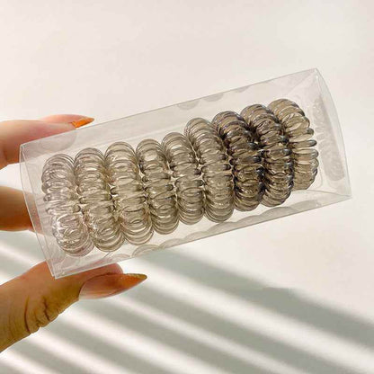 Spiral No-Crease Ponytail Holders for All-Day Comfort - 9 pcs - BON's