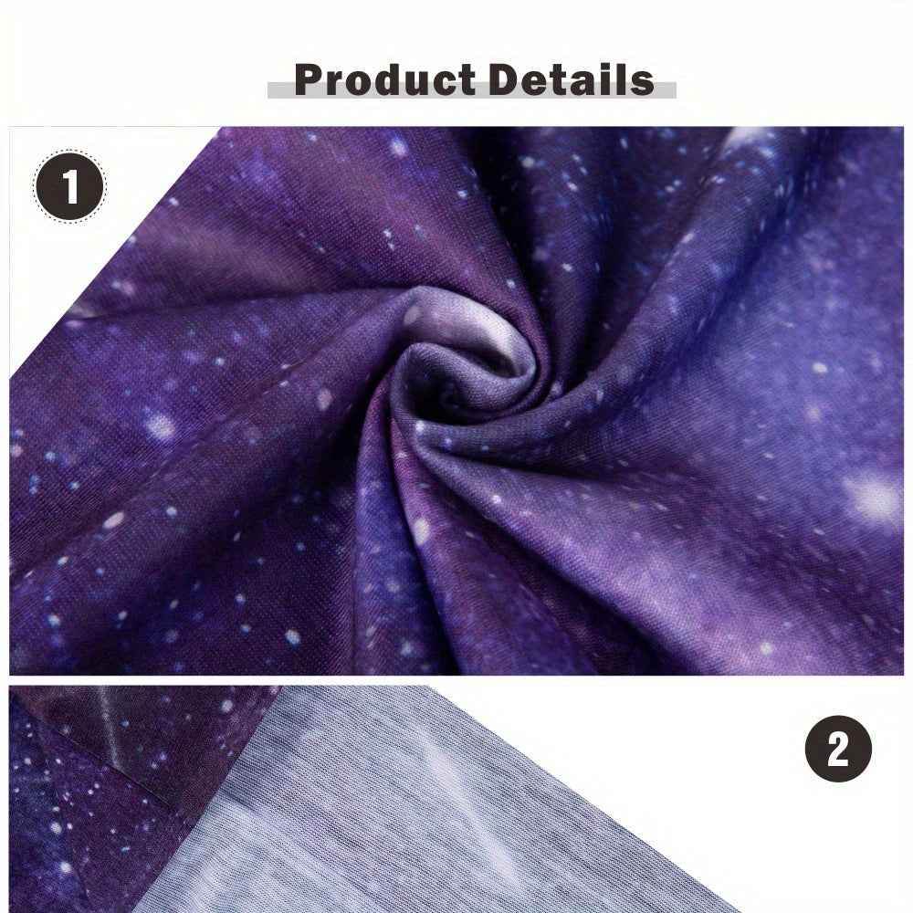 QUALICOS Sports Scarf - Versatile Neck Gaiter, Headband & Wristband with Galaxy & Starry Night Patterns, Unisex All-Season Outdoor Gear for Hiking, Cycling & Fitness - BON's