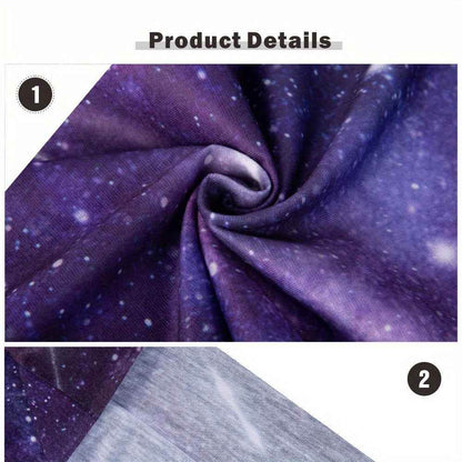 QUALICOS Sports Scarf - Versatile Neck Gaiter, Headband & Wristband with Galaxy & Starry Night Patterns, Unisex All-Season Outdoor Gear for Hiking, Cycling & Fitness - BON's